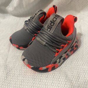Adidas Kids Black and Red Sneakers
